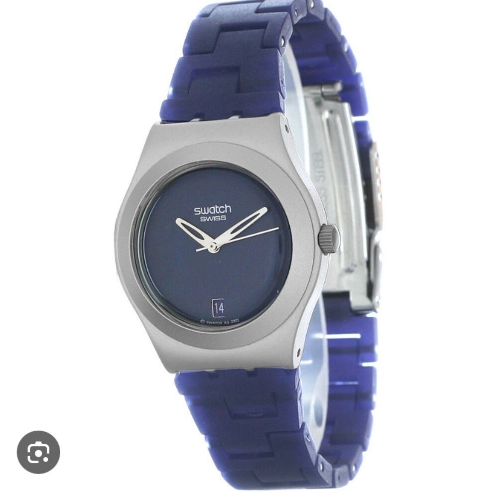 Swatch Irony Medium YLS4007 Navy Blue